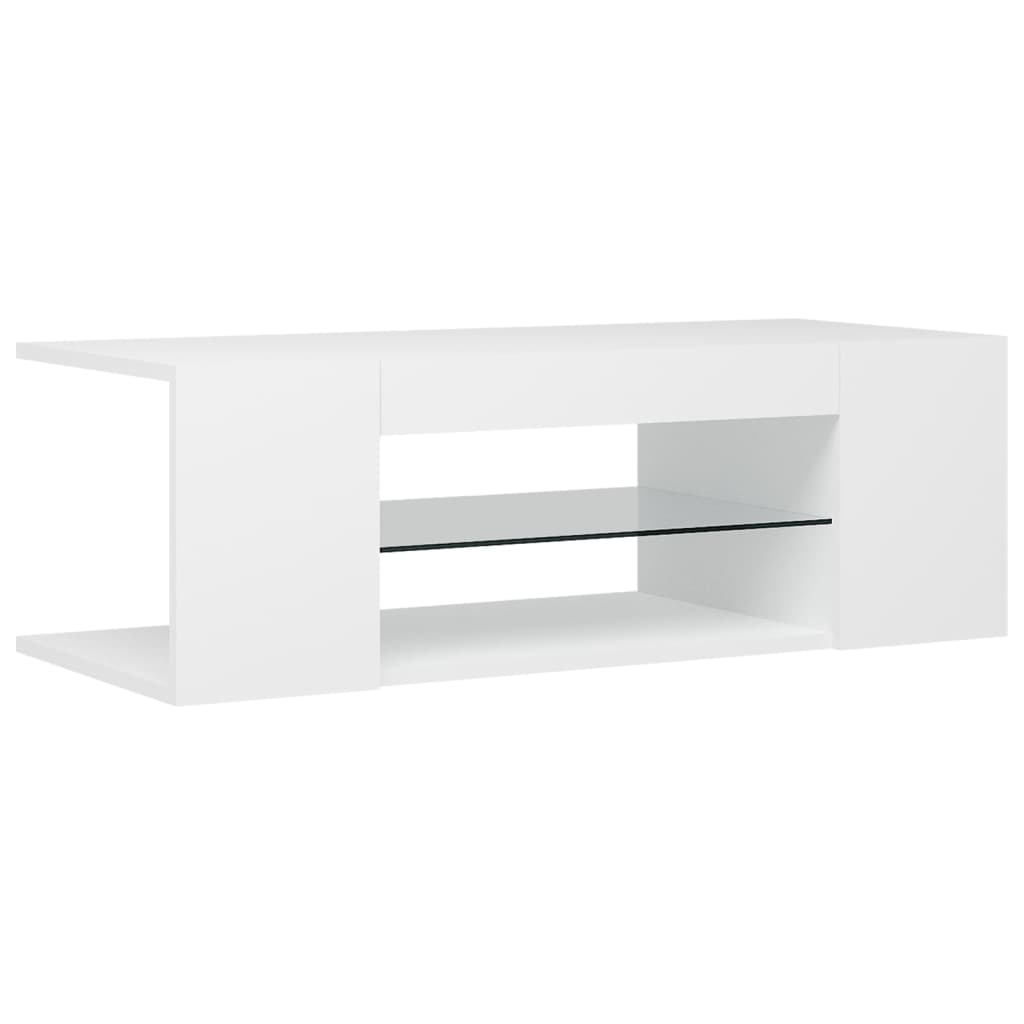 Mobile TV con luci LED bianche 90x39x30 cm