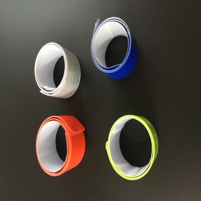 40CM 큰 반사 완장 손목 밴드 슬랩 밴드 다리 스트랩 스포츠 러닝 자전거 타기 안전 가시성을위한 안전 반사판