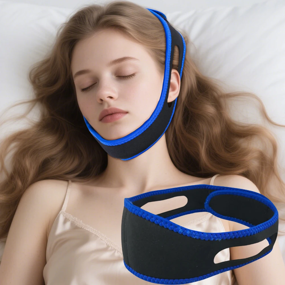 1PC CPAP Anti Schnarchen Kinn Strap Stop Schnarchen Einstellbare Schnarchen Gürtel Schlaf Apnoe Kinn Unterstützung Straps Gesundheit Pflege Schlafen hilfe Werkzeuge
