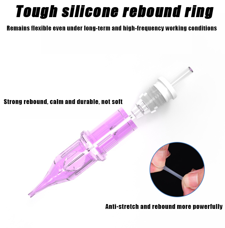 YILONG 50/20 個使い捨て紫タトゥーカートリッジ針 RM/RL/M1/RS 針直径 0.35 ミリメートルタトゥー針タトゥーマシン用