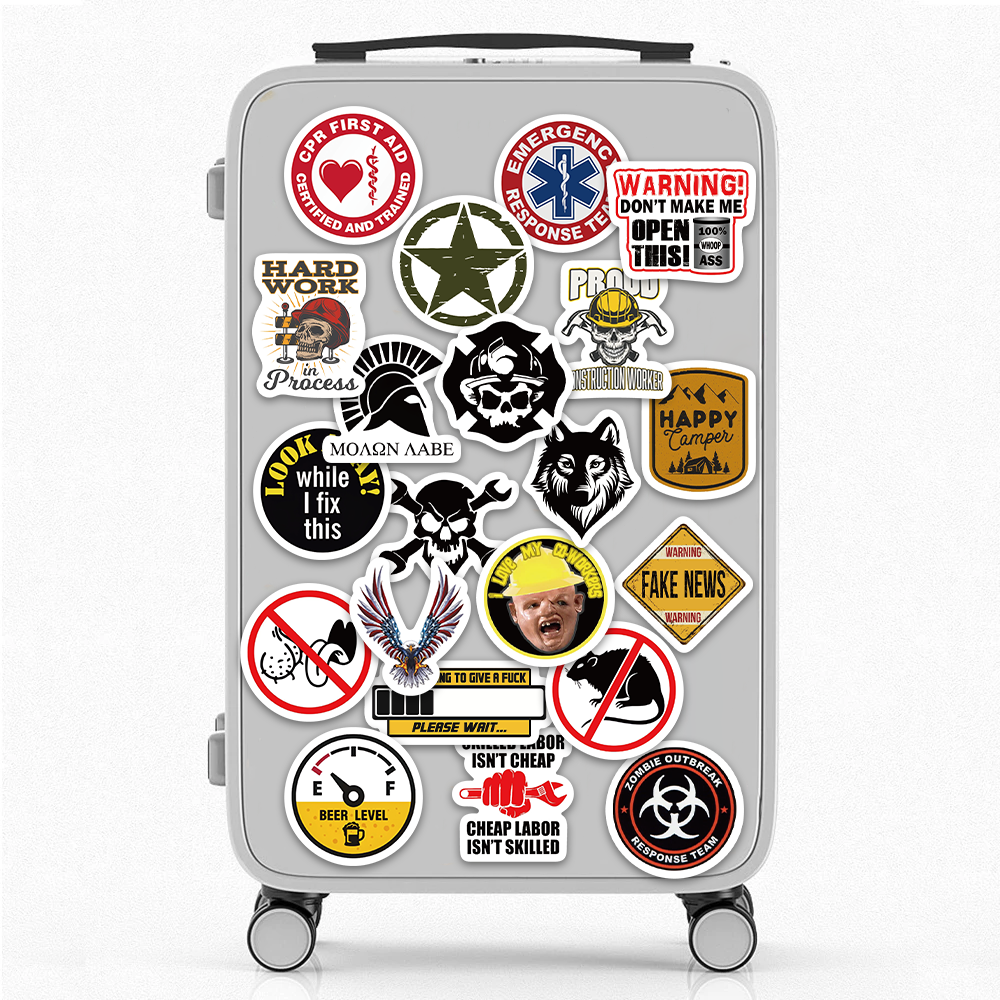 安全ヘルメットステッカー,オートバイ,カーツール,建設作業員,ヘルメット装飾,ラップトップ,自転車,98個の楽しいブランドロゴ