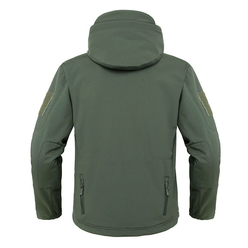 Chaquetas militares de piel de tiburón con concha suave para hombre, chaqueta táctica impermeable a prueba de viento, chaquetas de combate del ejército, abrigos Bomber con capucha para hombre