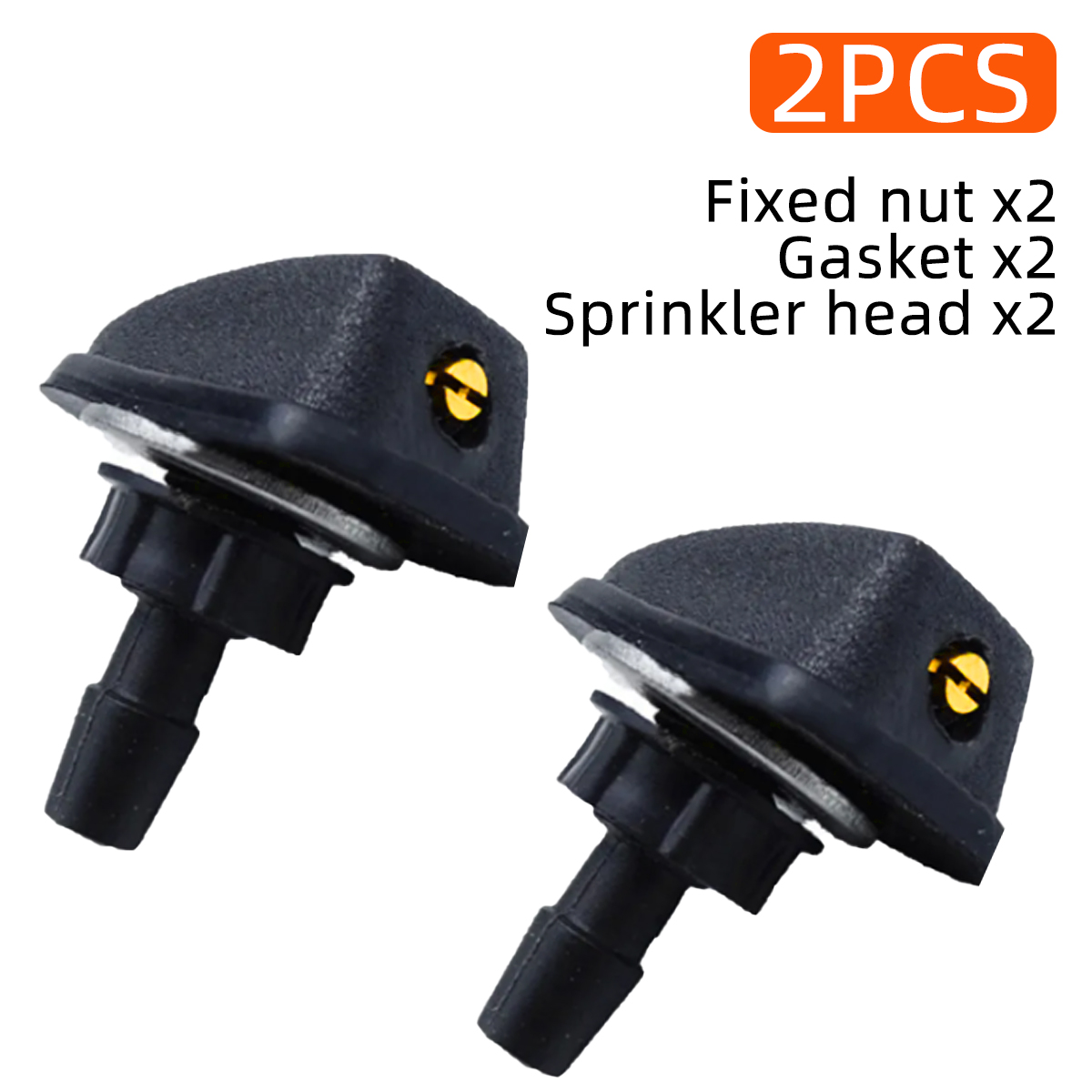 Car Front Windshield Wiper Nozzle Spray Kit, Universal Windshield Washer, Lavadora automática para a maioria dos carros