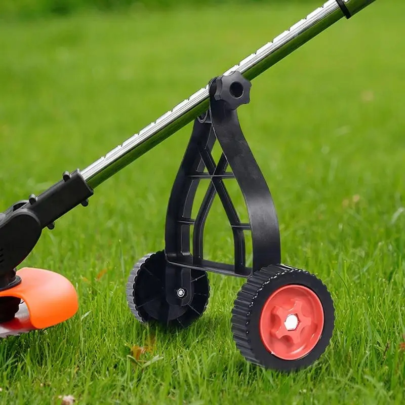 ปรับ String Trimmer สนับสนุนล้อ PUSH เครื่องตัดหญ้าขาตั้งล้อเสริม Universal เครื่องตัดหญ้าสําหรับเครื่องตัดแปรง Part