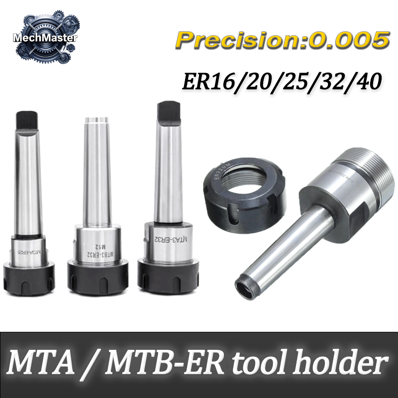Precisão 0.005 mtb mta mt1 mt2 mt3 mt4 morse cone er11 er16 er20 er25 er32 er40 suporte de mandril de pinça, braçadeira de suporte de ferramenta cnc
