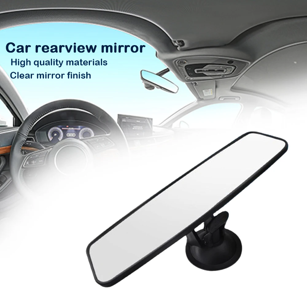 Anti-Reflexo Espelho Retrovisor, Espelho Azul, Universal Carro e Caminhão Interior Espelho Retrovisor, Ventosa
