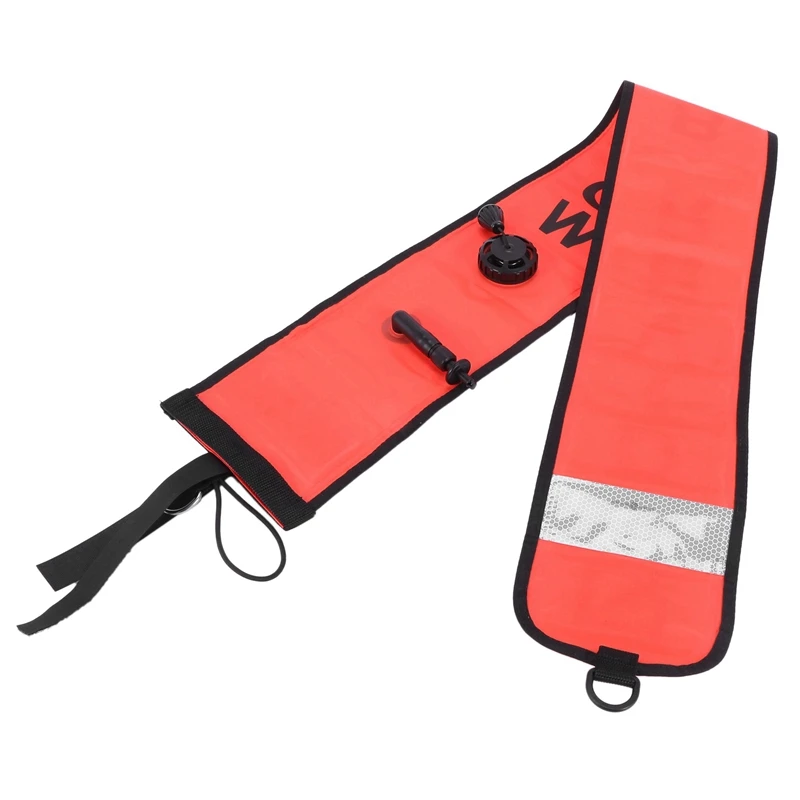 2025 New-2X Surface Marker Buoy Set Diver Below Signal Flag Tube With 15M Spool Reel Scuba Diving Equipment For Diving Scuba