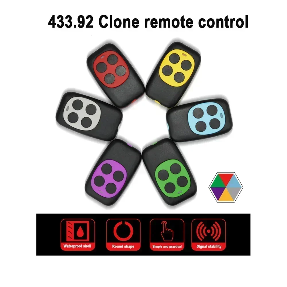 433.92Mhz 433Mhz Garage Door Copy Cloning Remote Control RF Transmitter Wireless Remote Control For Gate Duplicator