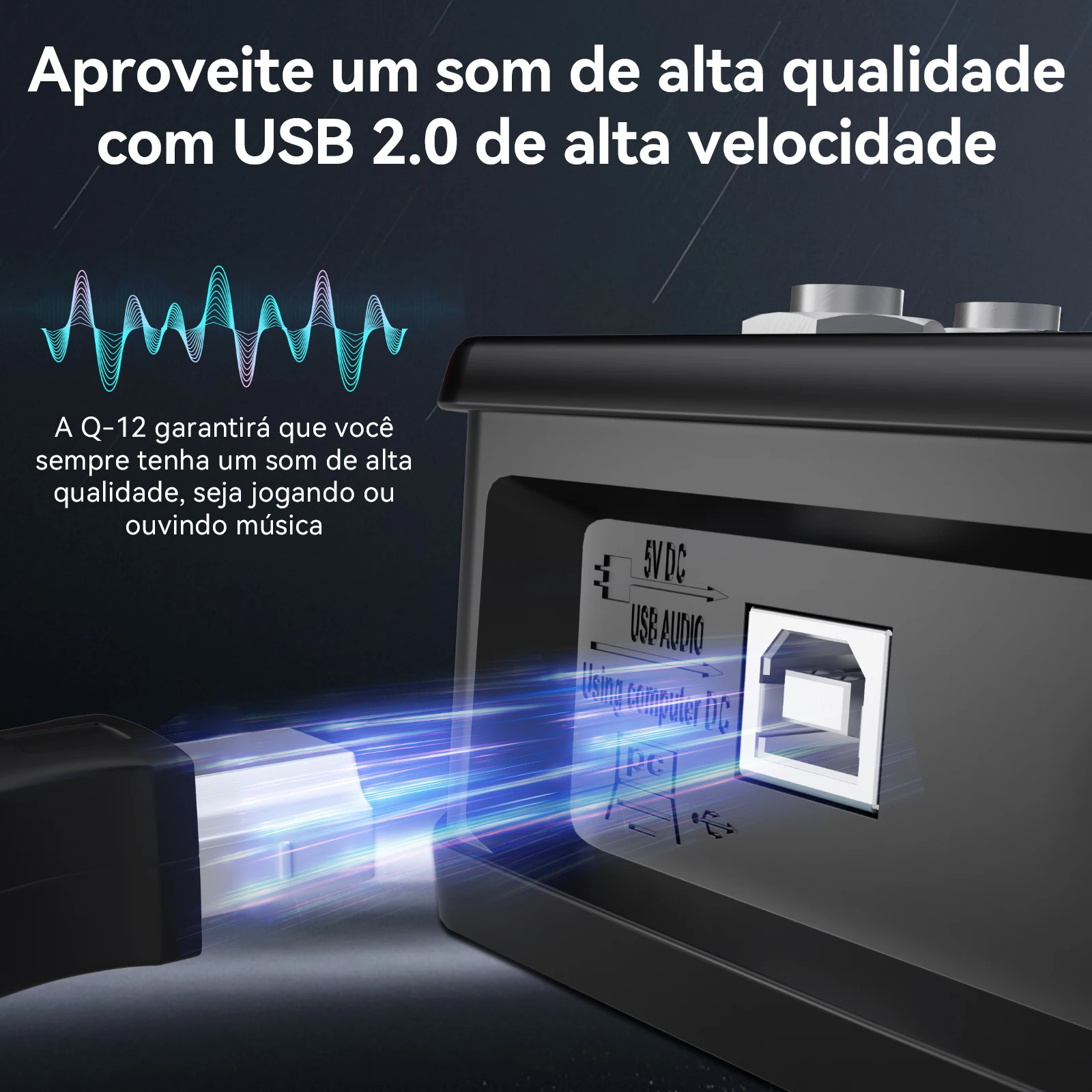 Teyun Q-12 placa de som misturador de áudio placa de som console interface do sistema de mesa 4 canais 48v potência estéreo placa de som do computador