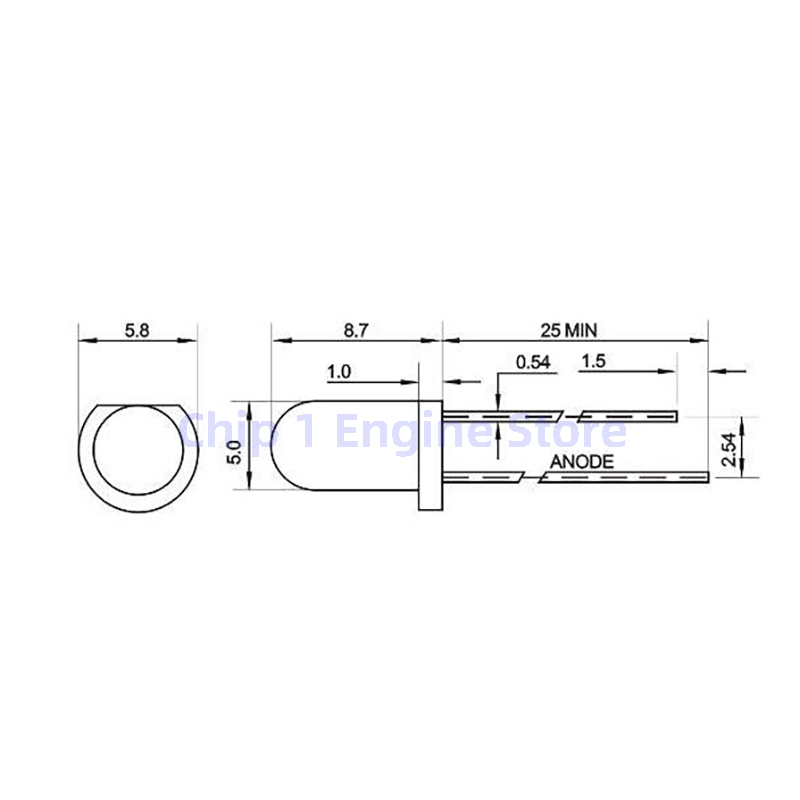 5MM photosensitive receiver IR Infrared remote receiver 940nm flame sensor intelligent car black body photosensitive led