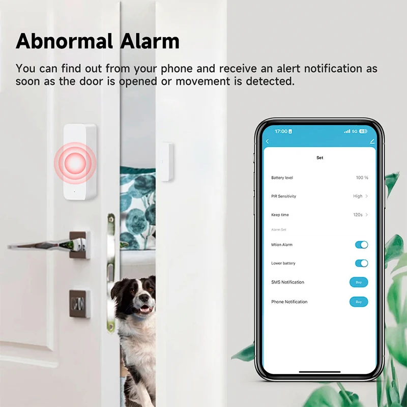 Tuya WiFi ZigBee Door Window Security-Protection Door Open / Closed Sensor Smart Life Detector Control Via Alexa Google Home