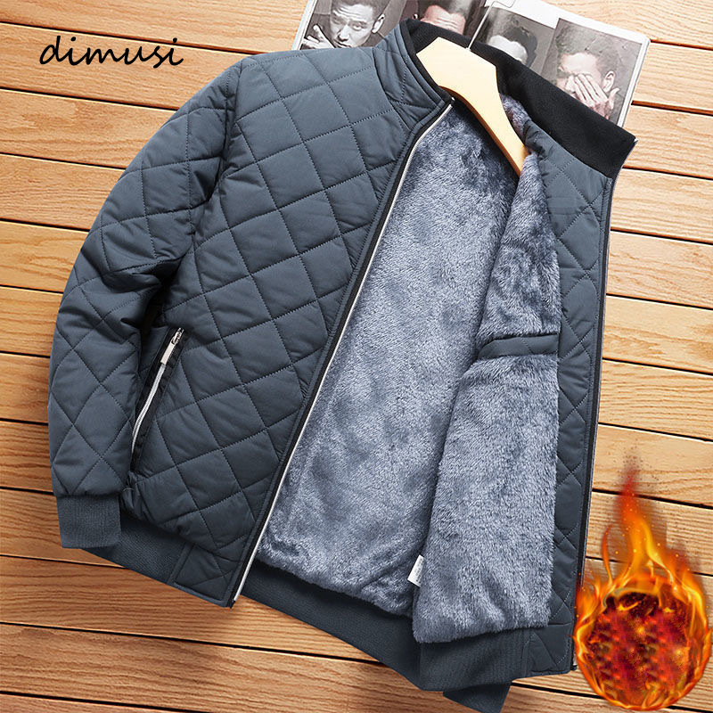 DIMUSI, chaqueta cálida de invierno para hombre, Parkas térmicas a la moda para hombre, abrigos, prendas de vestir clásicas informales, chaquetas cortavientos de lana, ropa para hombre