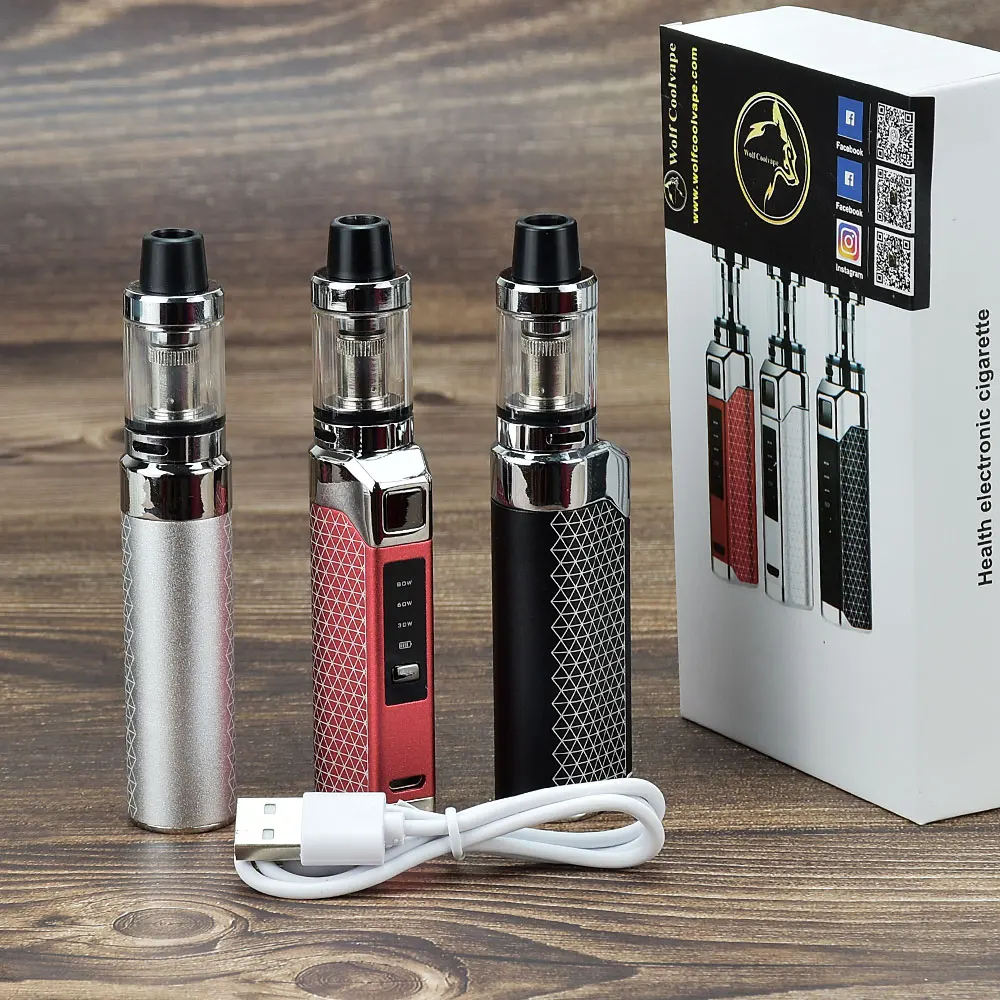 80W Vape Mod Starter Kit Box Mod Kit 1800Mah Vape Pen Vaper Verdampfer Vape Pen Elektronische Zigarette Mod Kit E-Zigarette Kit