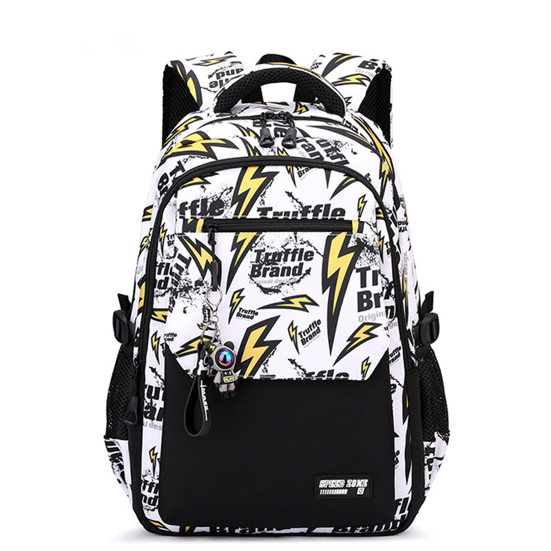 2025年新型防水メンズバックパック、15.6インチノートパソコン対応、グラフィティプリントバックパック、レディースオックスフォードトラベル、メンズバッグ、ヴィンテージスクールバッグ