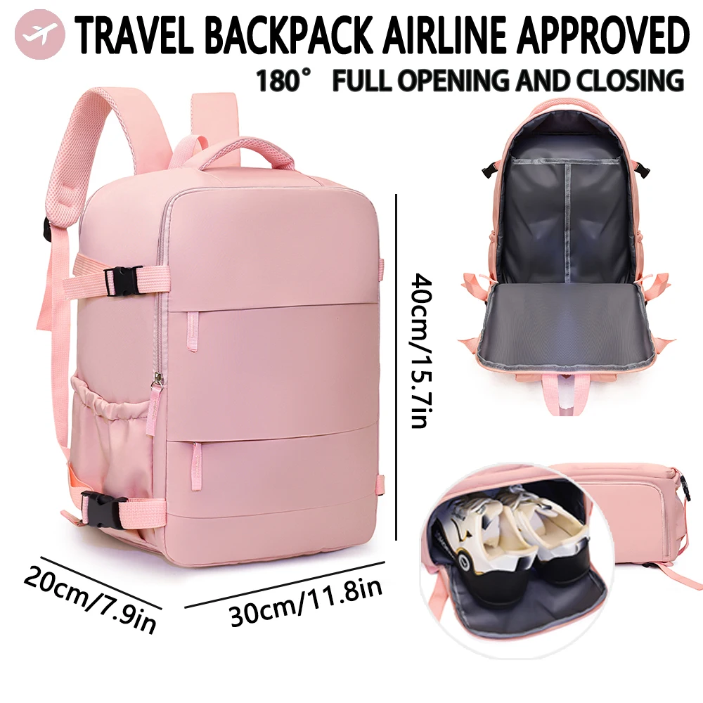 Zaino da viaggio Omologato dalla compagnia aerea Easyjet Wizz Air Zaino per computer da viaggio d'affari leggero e di grande capacità per brevi distanze