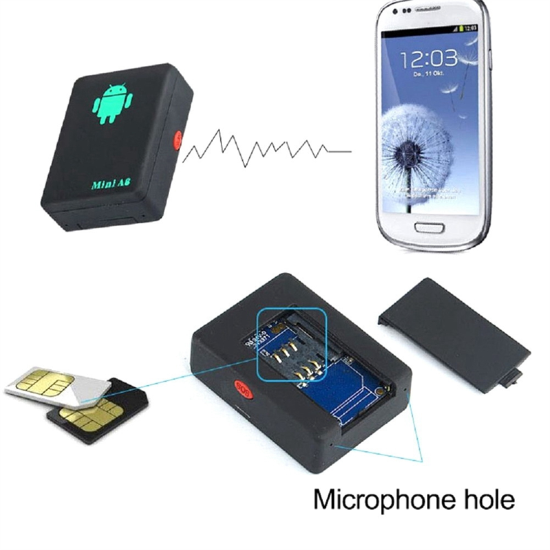 BABQ Met Sos Button Tracker Smart Mini A8 Gsm/Gprs/Lbs Tracker Locator Adapter Huisdier Tracking Real time Mini A8 Locator