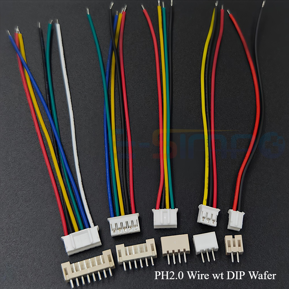 10 компл. SH1.0 JST1.25 ZH1.5 PH2.0 XH2.54 JST разъем гнездовой корпус 10/20/30 см провод кабель + штыревой контакт 2/3/4/5/6/7/8/9/10/12P вафель