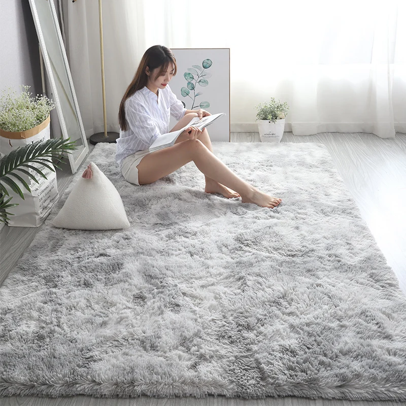 Màu Hồng Trẻ Em Thảm Cho Bé Gái Trang Trí Phòng Ngủ Bắc Âu Lớn Phòng Khách Thảm Lông Tơ Hội Trường Thảm Mềm Mại Sang Trọng Mẫu Giáo Chơi thảm