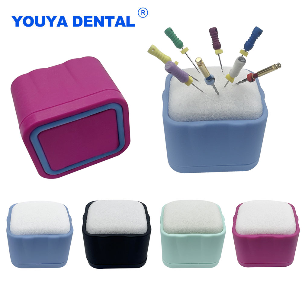 Archivador Endo Dental Autoclavable, soporte de bloque de taladros limpios, soporte de archivo para endodoncia, mesa de limpieza de conducto radicular, instrumento de odontología de espuma