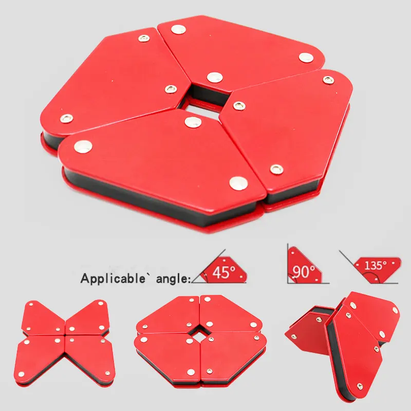 4pcs Welding Magnet Hanging Tool 10LBS Soldering Tool Welding Tool Welding Holder Ferrous Object Holder Assembly Accessory