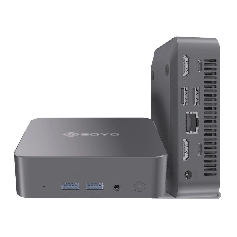 SOYO M4 Air Mini PC Intel Alder Lake N95 Мини-ПК Компьютер Win11 Pro Мини-ПК DDR4 16 ГБ ОЗУ 512 ГБ ПЗУ WiFi5 BT5.0 Настольный ПК