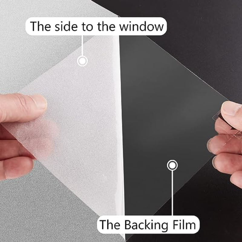 Pure Frosted Window Privacy Opaque Film Sun Blocking Heat Insulation Self-adhesive Decorative Glass Sticker