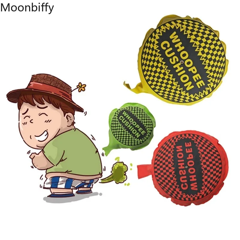 Children Fun Prank Toys Whoopee Cushion Jokes Gags Pranks Maker Tricks Funny Toys for Child Fart Pad Pillow Perdushka for Fun