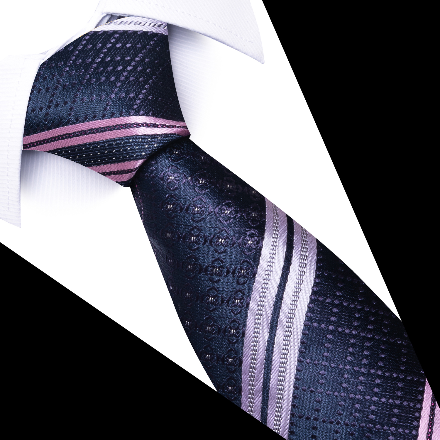 Beaucoup de couleurs nouveau style livraison directe cravate homme bleu foncé accessoires de mariage Dot Performance cravate hommes cravate cravate