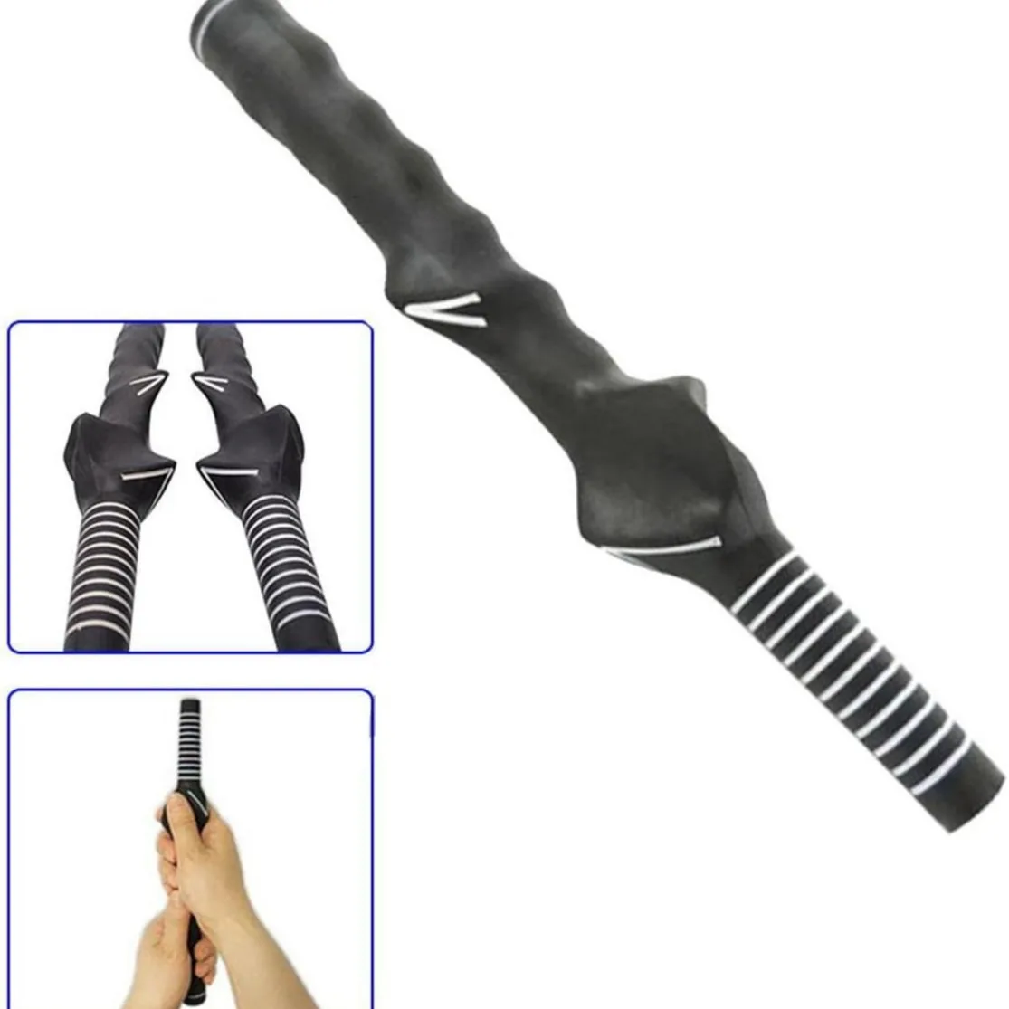 PGM Golf Club Grips Gomma Swing Training Grip Standard Insegnamento Pratica Strumento di Formazione Aiuto per Il Golfista della Mano Destra Sinistra SB001