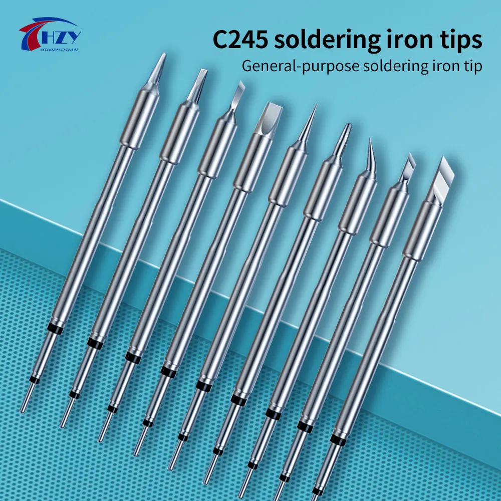 HZY C245 Series Soldering Iron Tips Head C245-K/I/IS/SK/903/907/933/911 for JBC Soldering Station Repair Tools for T245 Handle