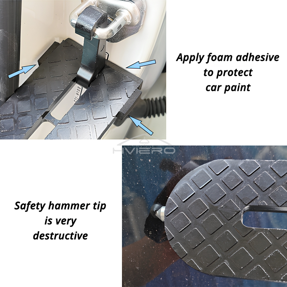 Auto Faltbare Auto Dach Rack Tür Schritt Multifunktions Universal Latch Haken Fuß Pedal Aluminium Legierung Sicherheit Zubehör Ständer