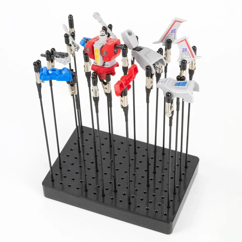 Soporte de Base para pintura de modelo con 20 pinzas de cocodrilo magnéticas, juego de palos, herramientas de modelado flexibles para manualidades de modelos de aerógrafo