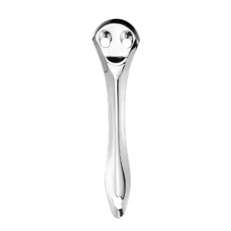 Three-color Stainless Steel Tongue Scraper Tongue Odor Cleaner Opening + Dip Handle U-shaped Open Tongue Scraper Oral Cleaning