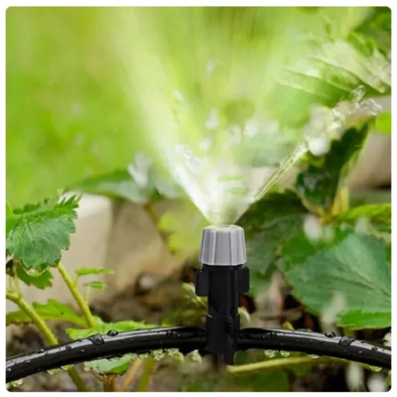 10–20 m automatisches Bewässerungssystem, tragbarer Nebeldüsen, Gartenschlauch-Sprühkopf mit 4/7 mm T-Anschluss für Terrasse