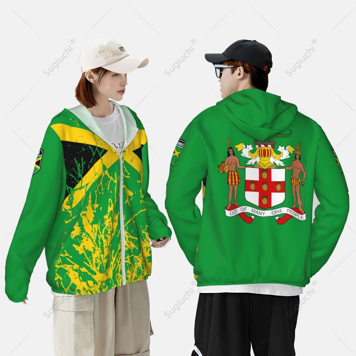 Hoodie de manga comprida com zíper, roupas de poliéster protetor solar, proteção solar seca rápida, pesca e ciclismo, corrida e pesca