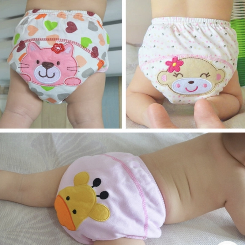 Impermeável Calças Do Treinamento Do Bebê, Roupa Interior De Algodão, Aprendizagem Infantil e Estudo Calças, 25Pcs