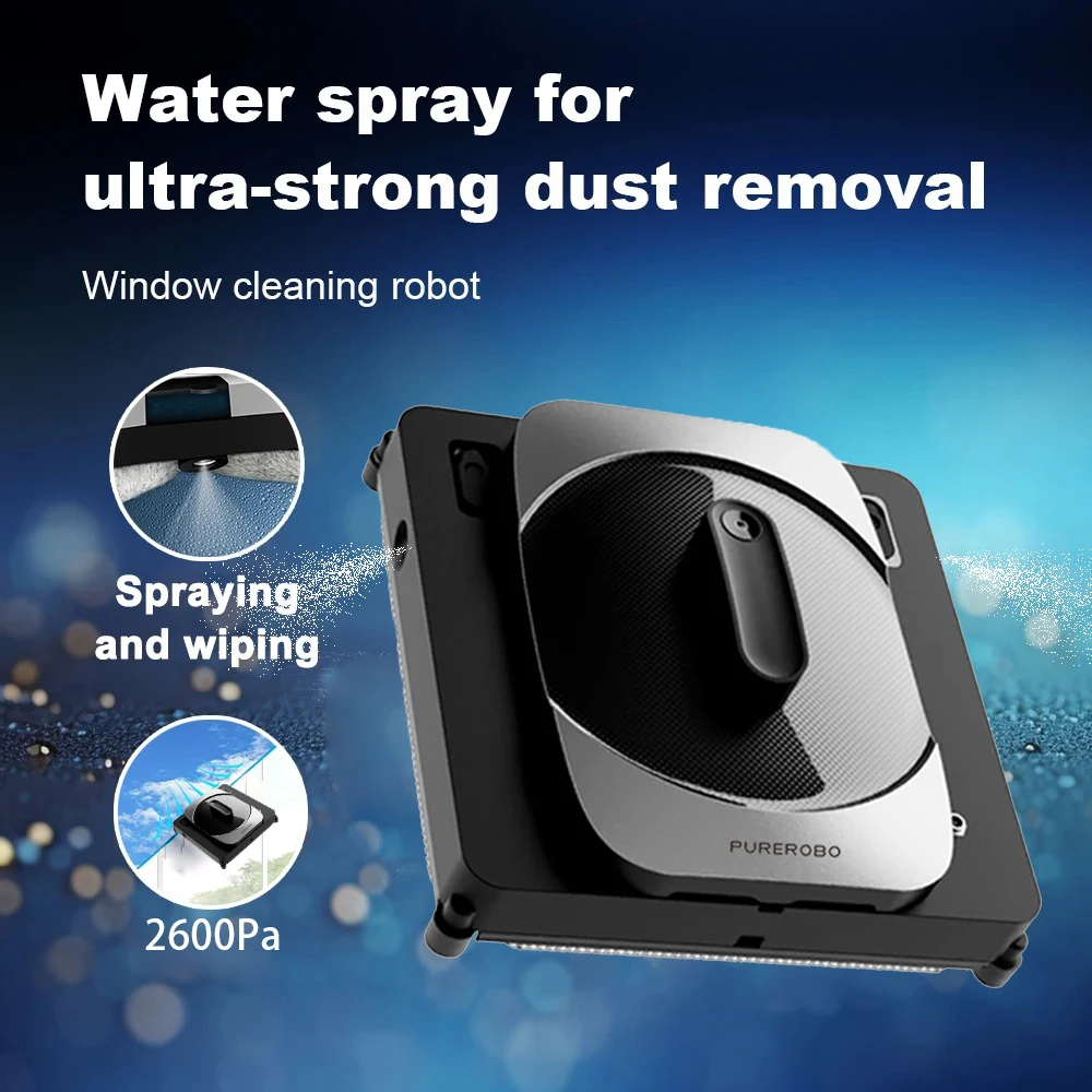 Purerobo W-S8S window cleaning robot with APP vacuum cleaner window cleaning robot window cleaner electric glass for home
