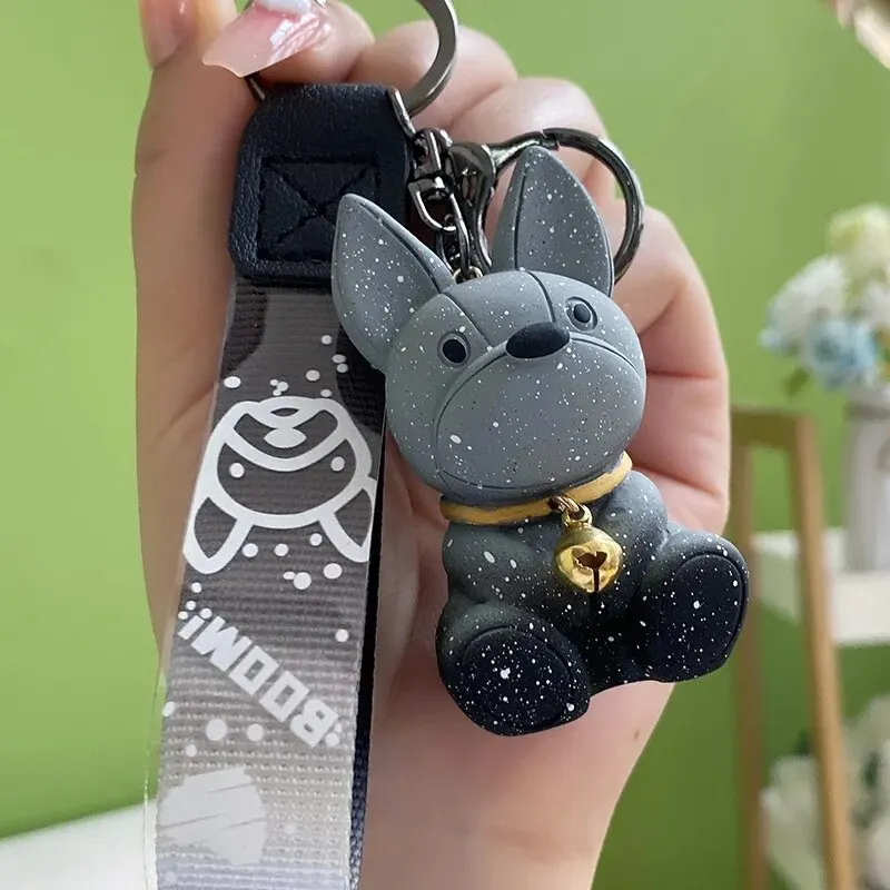 ชิ้น Creative สีเปลี่ยนวิธีสุนัข Key CHAIN น่ารักกระเป๋าเป้สะพายหลังจี้รูปคู่จี้กุญแจรถ