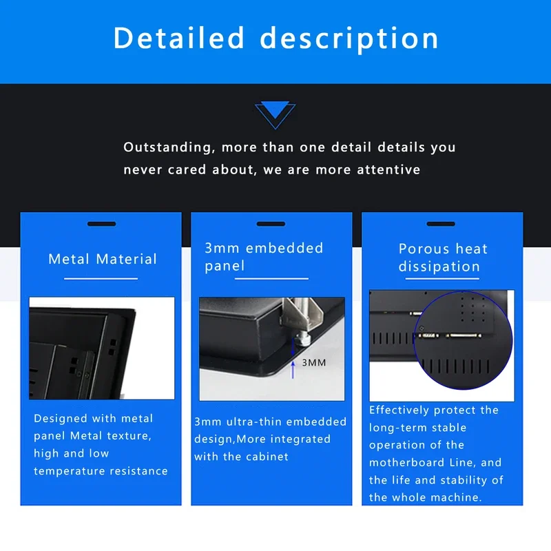 14 นิ้วอุตสาหกรรมมินิแท็บเล็ต IPC All in One PC คอมพิวเตอร์หน้าจอสัมผัสแบบ Resistive PC WiFi COM สําหรับ Win10 Pro 1366*768