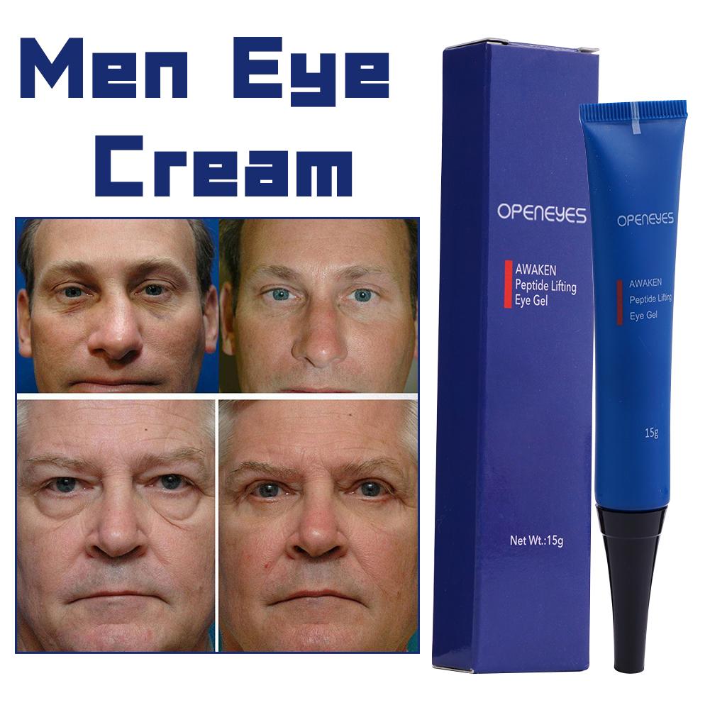 Oppoyes men despertar peptídeo levantamento olho gel homem creme para os olhos hidratante sob creme para olheiras inchaço cuidados com a pele dos olhos