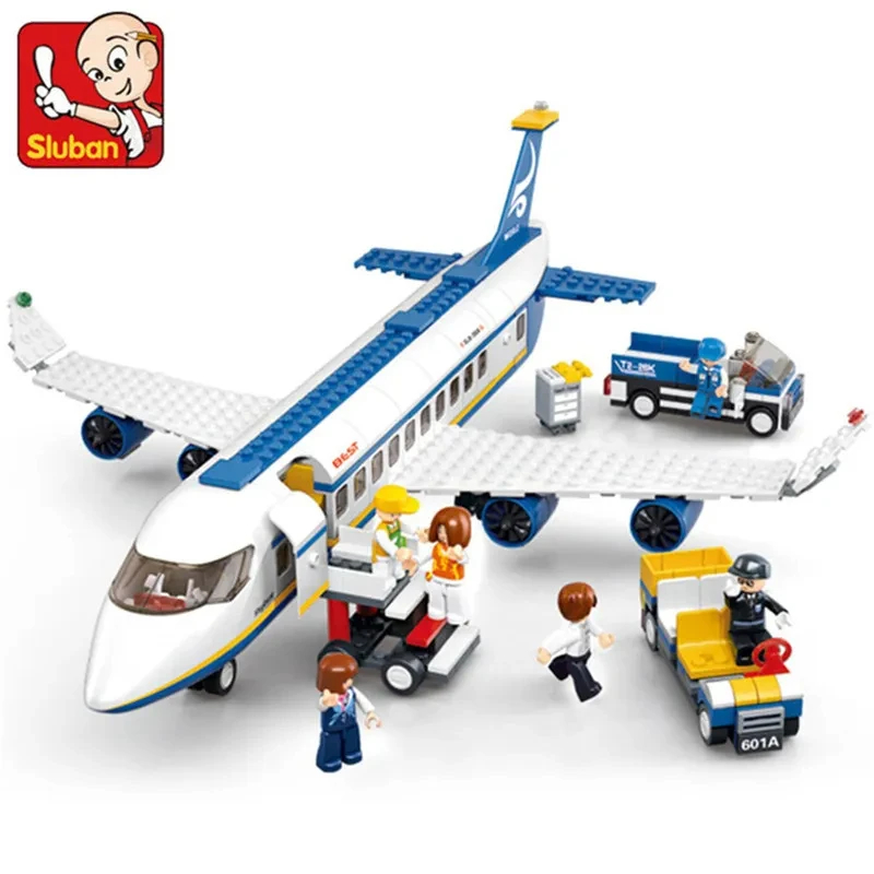 Kreatywne miasto Airbus samolot towarowy samolot klocki samolot ratunkowy model samolotu cegły edukacyjne DIY zabawki dla dzieci chłopcy