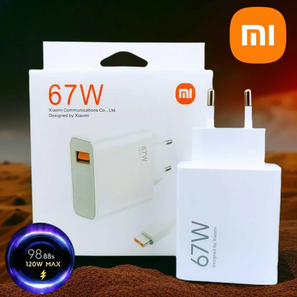 Xiaomi 67W Oplader Turbo Snel Opladen EU/US Adapter USB Type C Kabel Voor Redmi Note Pro Mi 13 Lite K60 K60E K50 CIVI 3 2