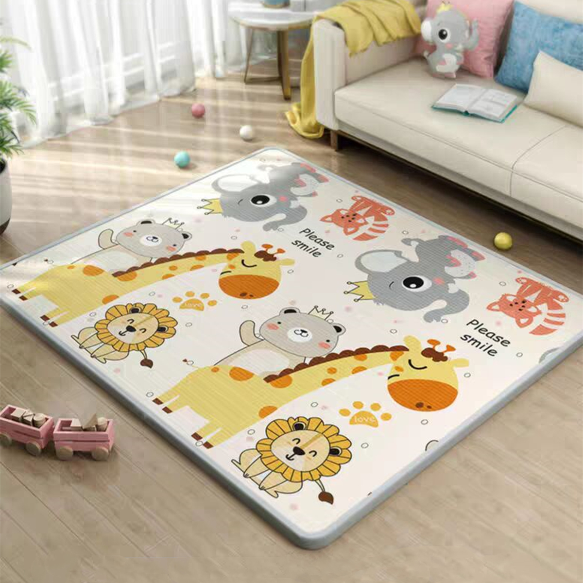 200*180*0.5cm Baby Play Mat Giraffe/Lion Toys for Children's Mat Rug Kids Developing Mats Rubber Foam Play Puzzles Foam Carpets