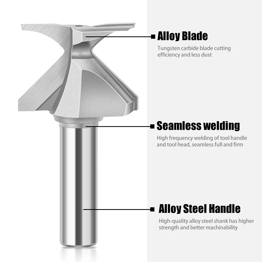 1/2 inch Shank 12mm Shank Arc Bending Integrated Router Bit R18 R30 Router Bits For Woodworking Milling Cutter Woodworking Tools