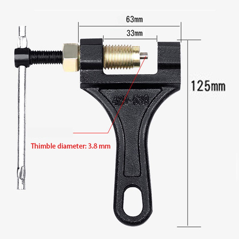 420-530 Motorcycle Chain Breaker Chain Link Removal Separator Motor Chain Breaker Riveting Tool 420-530 Cutter Riveting Tool
