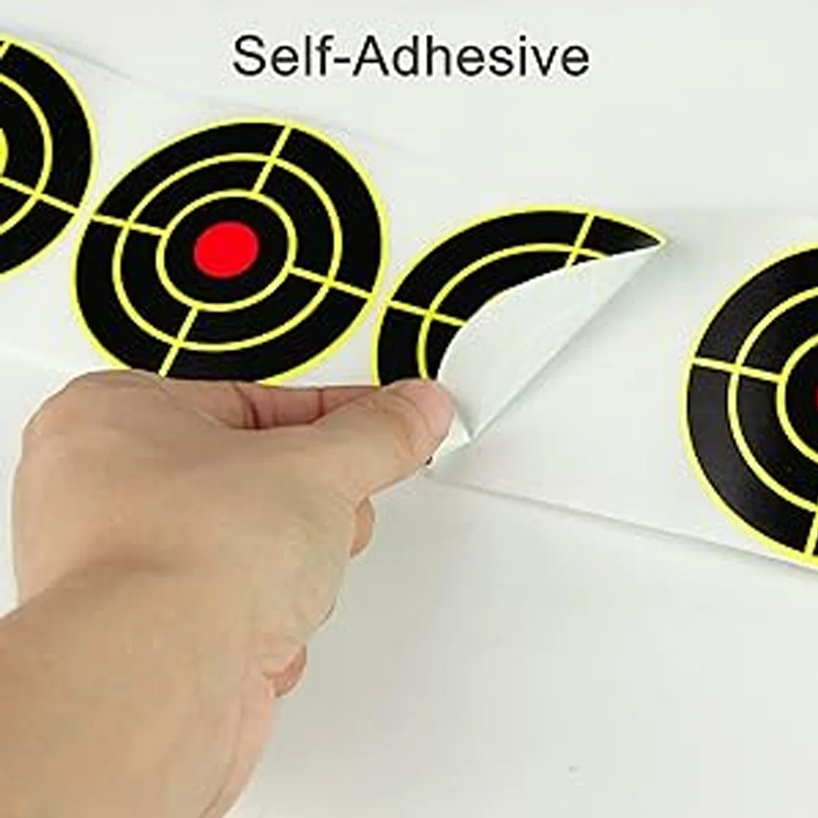 Self-Adhesive Splatter & Reactiveยิงสติกเกอร์เป้าหมาย 3 "/7.6 ซม.วงกลมBullseye 250 PCSต่อม้วนสําหรับปืน & ยิงธนู