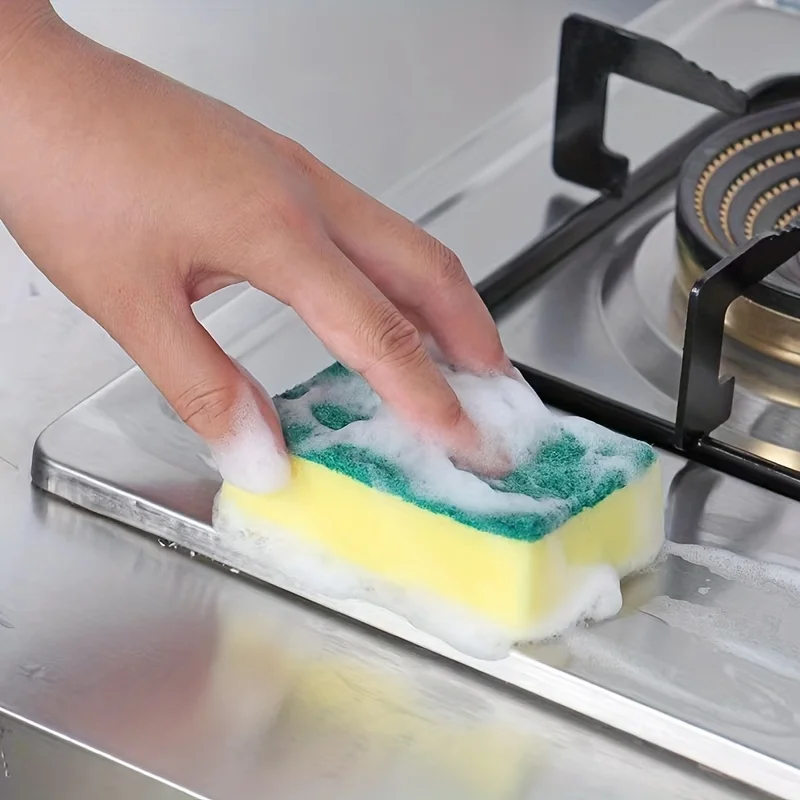 20 Stuks Dubbelzijdig Schuursponsjes Keuken Spons Afwassen Scrub Pads Voor Pot Kom Huis Schoonmaken Gereedschap