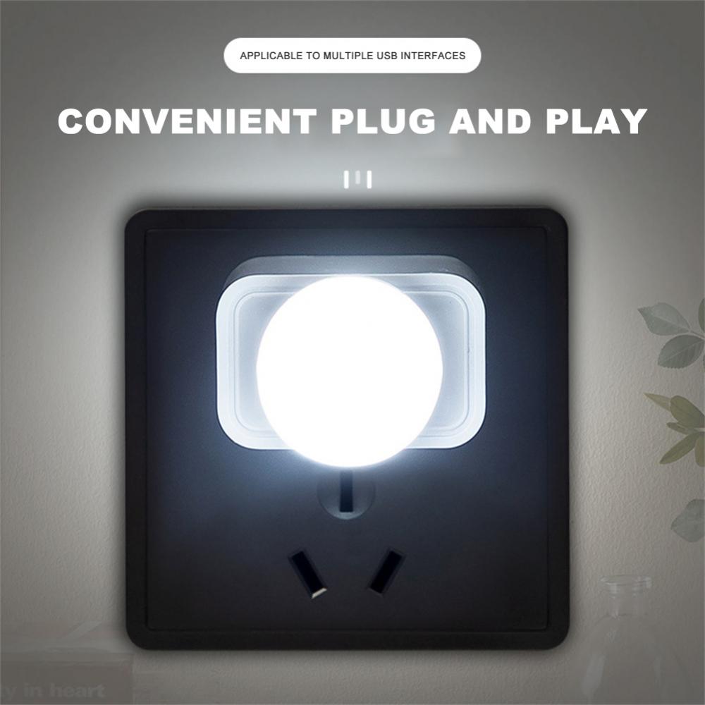 Bombilla de lámpara de escritorio Mini Led Usb recargable pequeña luz nocturna de lectura redonda luces de libro de escritorio carga de Banco de energía