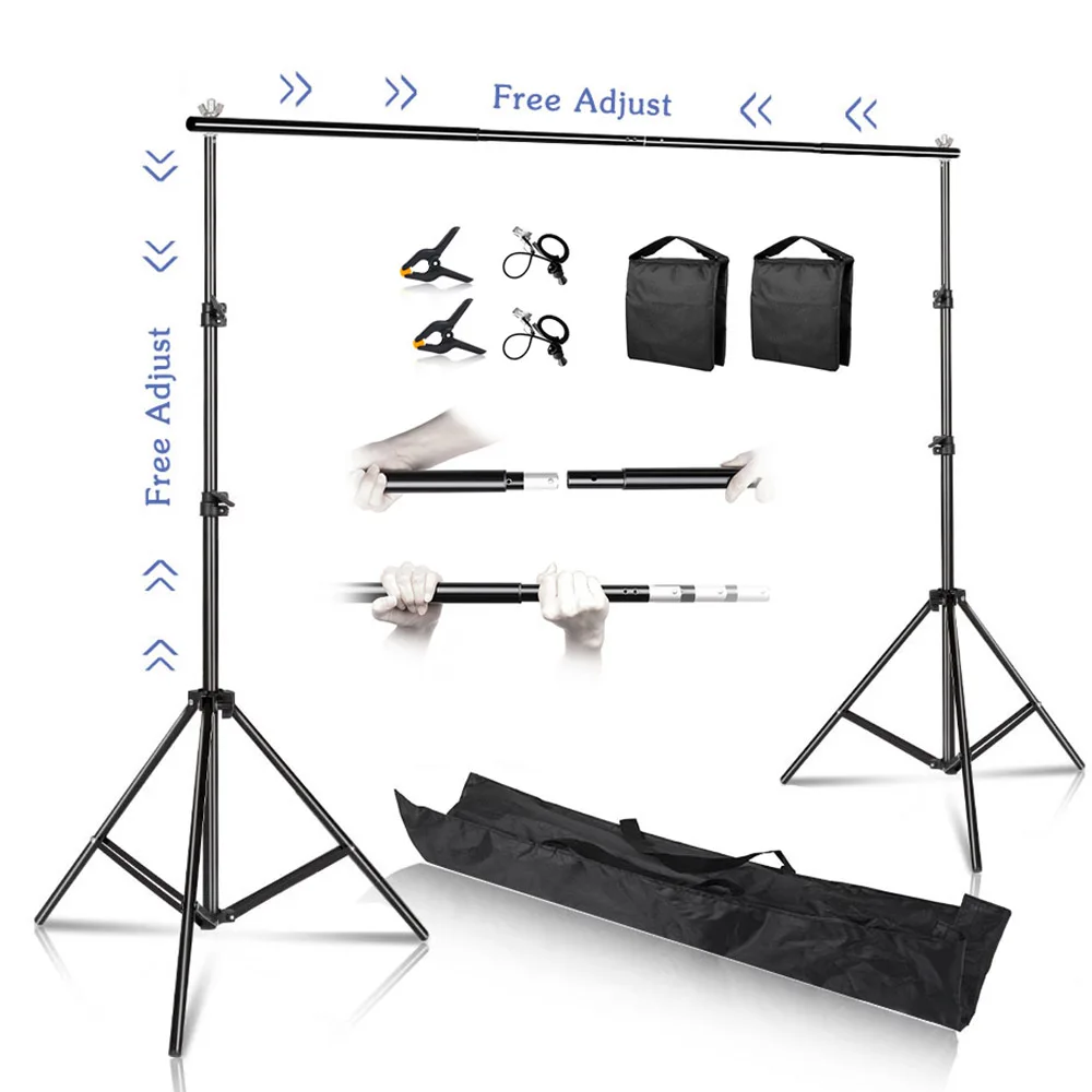Soporte de fondo telescópico para estudio de fotografía, accesorios de fiesta