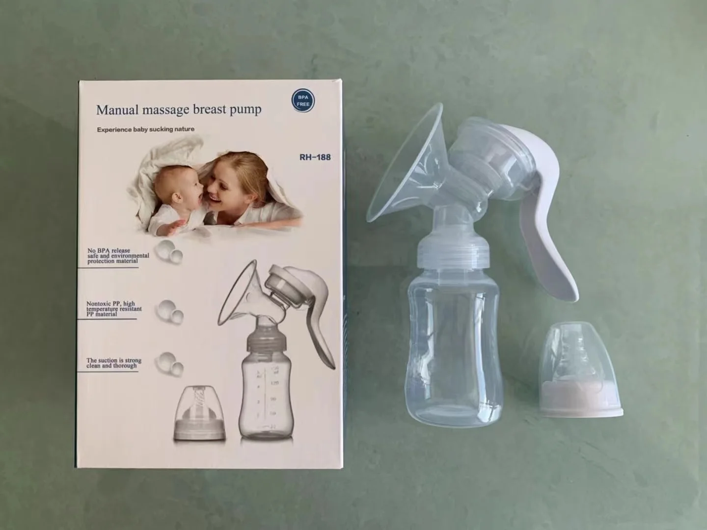 Manual Breast Pump Acessórios, alta sucção poder, padrão